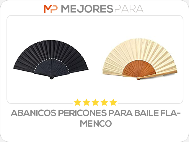 abanicos pericones para baile flamenco