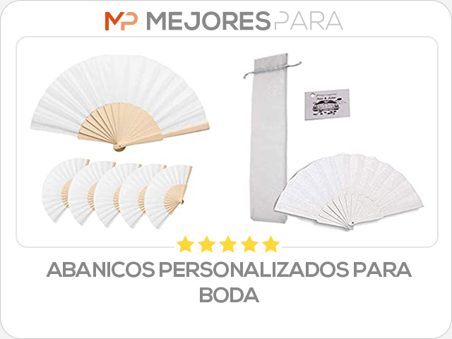 abanicos personalizados para boda