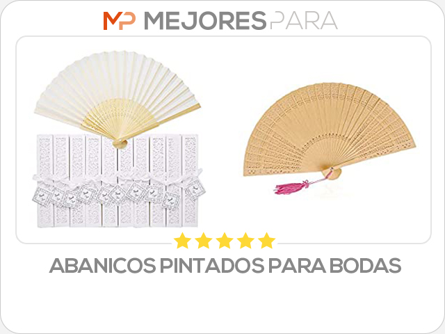 abanicos pintados para bodas