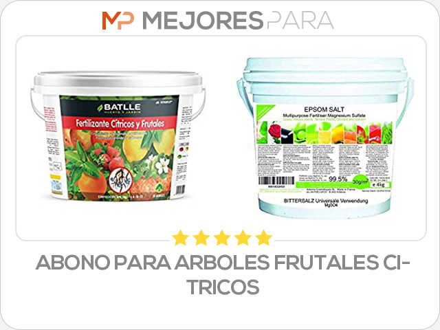 abono para arboles frutales citricos