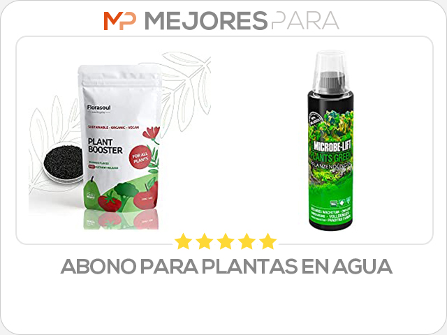 abono para plantas en agua