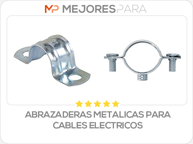 abrazaderas metalicas para cables electricos