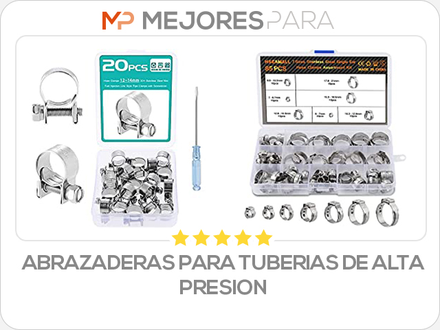 abrazaderas para tuberias de alta presion