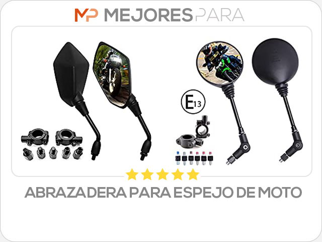 abrazadera para espejo de moto