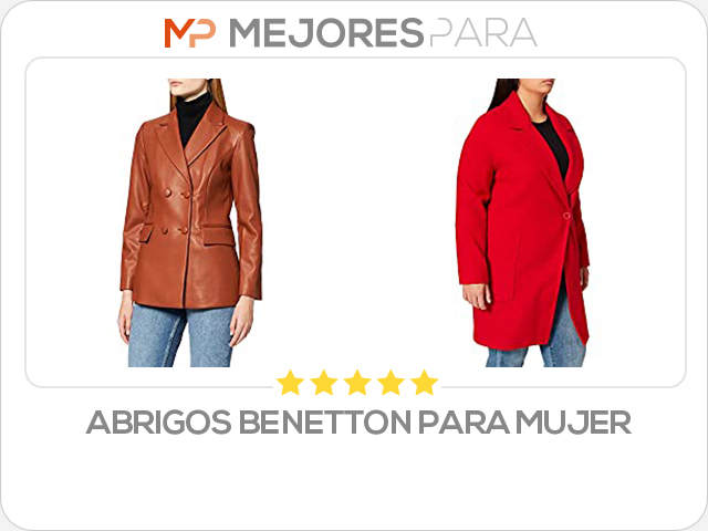 abrigos benetton para mujer