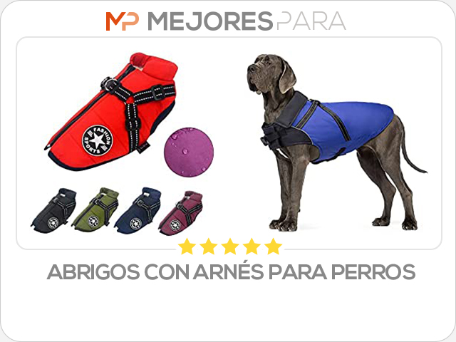 abrigos con arnés para perros