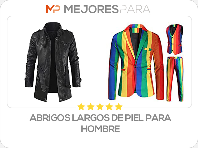 abrigos largos de piel para hombre