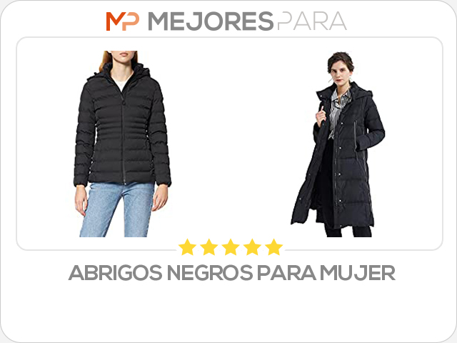 abrigos negros para mujer