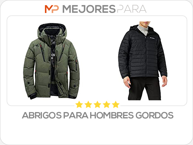 abrigos para hombres gordos