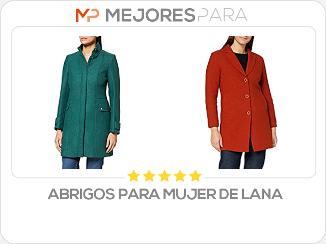 abrigos para mujer de lana