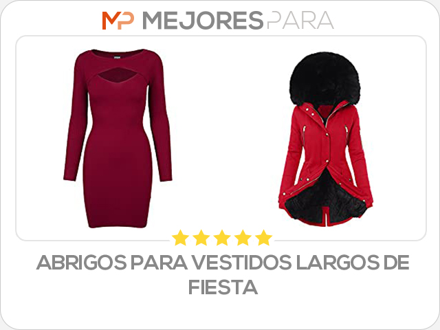 abrigos para vestidos largos de fiesta