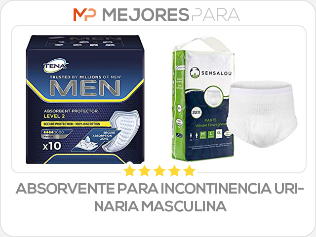 absorvente para incontinencia urinaria masculina