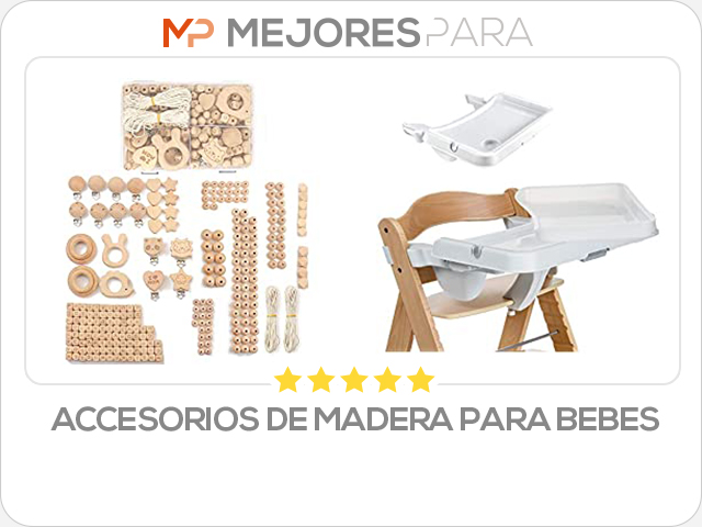 accesorios de madera para bebes