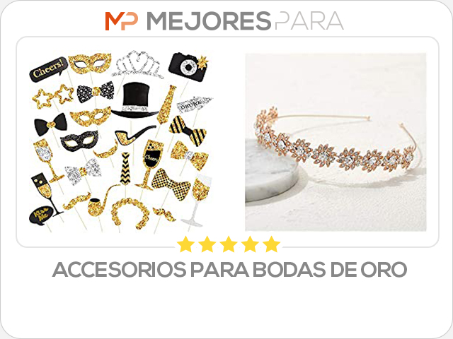 accesorios para bodas de oro