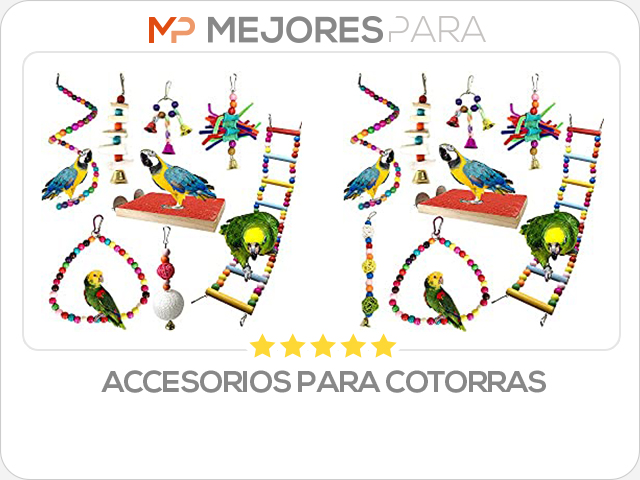 accesorios para cotorras