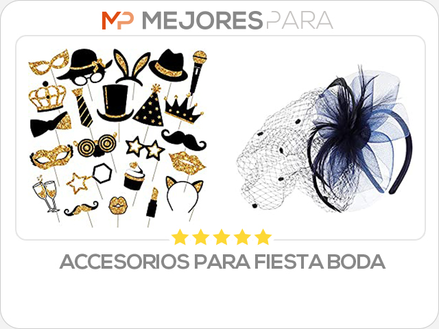 accesorios para fiesta boda