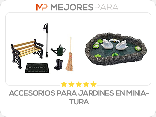 accesorios para jardines en miniatura