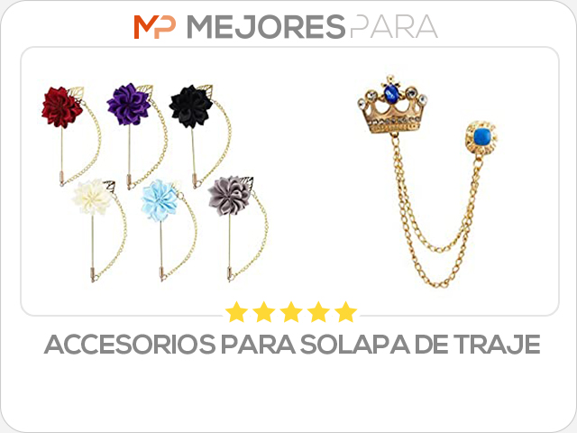 accesorios para solapa de traje