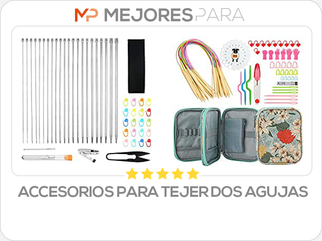 accesorios para tejer dos agujas