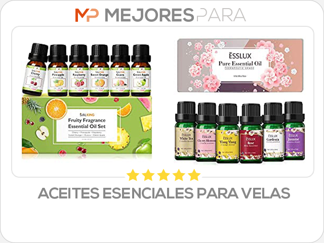 aceites esenciales para velas