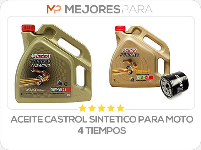 aceite castrol sintetico para moto 4 tiempos