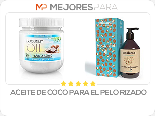 aceite de coco para el pelo rizado