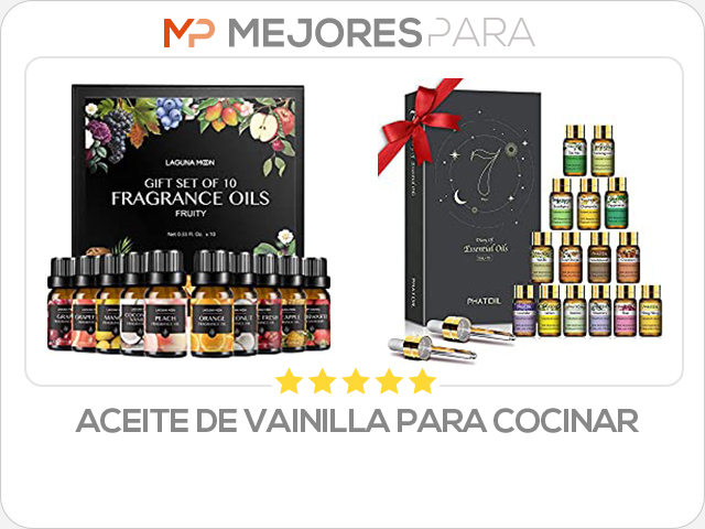 aceite de vainilla para cocinar