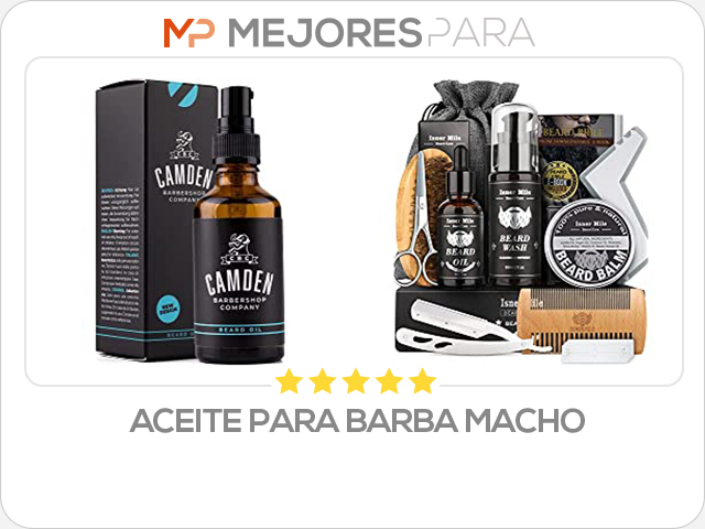 aceite para barba macho