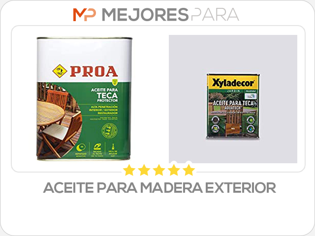 aceite para madera exterior