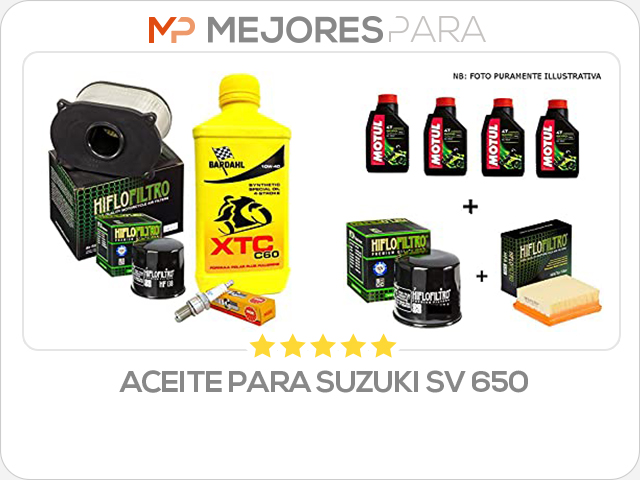 aceite para suzuki sv 650