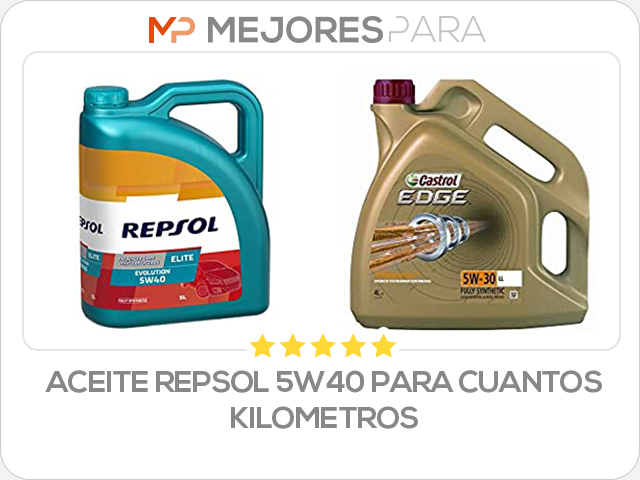 aceite repsol 5w40 para cuantos kilometros