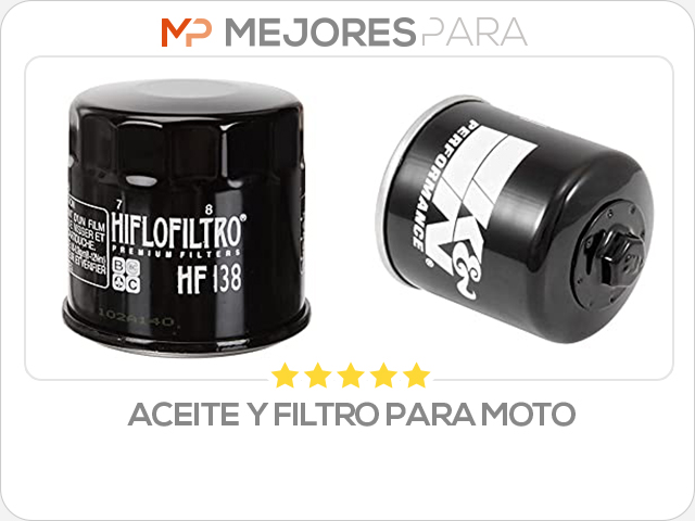 aceite y filtro para moto