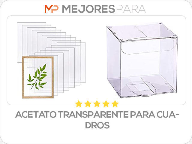 acetato transparente para cuadros