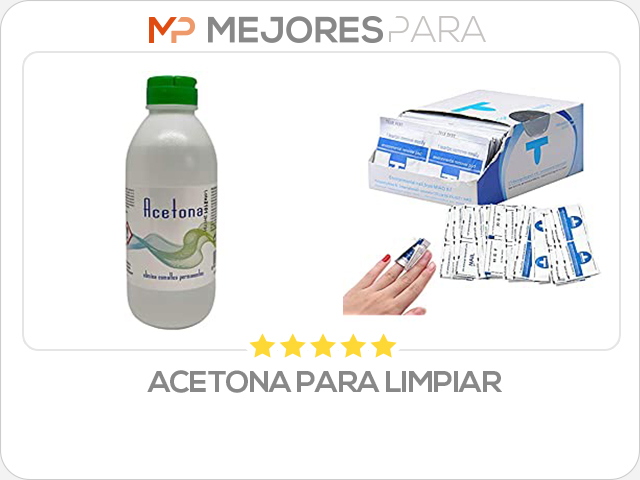 acetona para limpiar