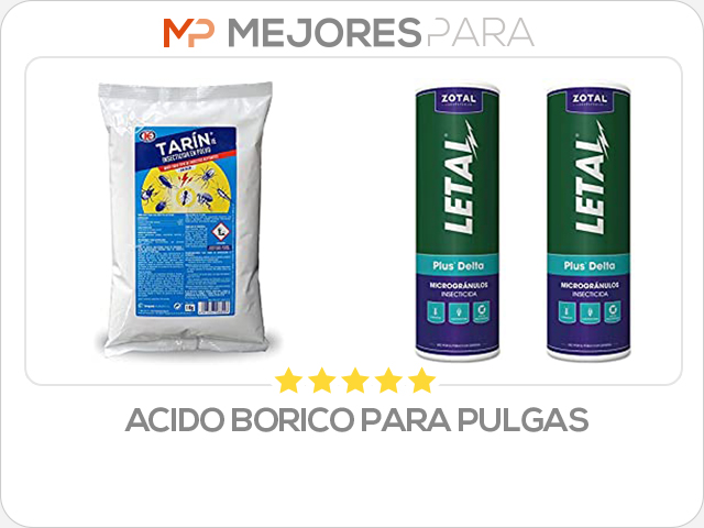 acido borico para pulgas