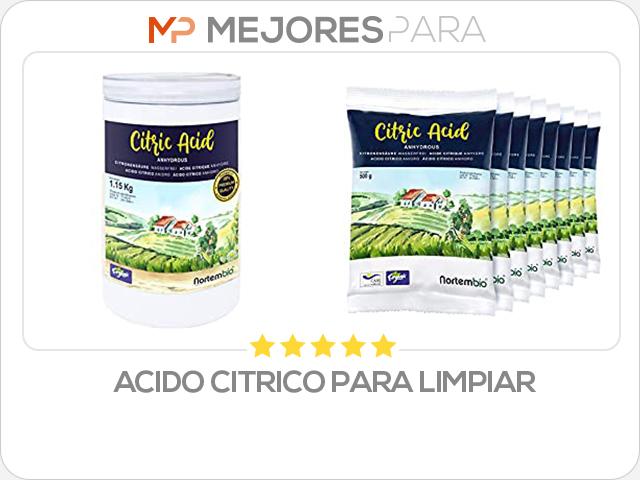 acido citrico para limpiar