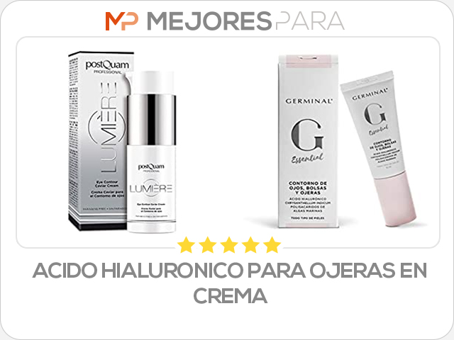 acido hialuronico para ojeras en crema