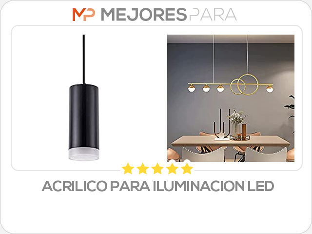 acrilico para iluminacion led