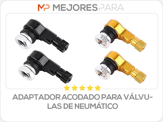 adaptador acodado para válvulas de neumático