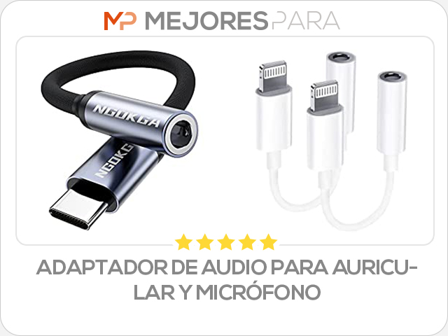 adaptador de audio para auricular y micrófono