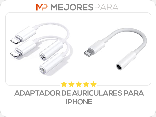 adaptador de auriculares para iphone