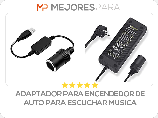 adaptador para encendedor de auto para escuchar musica