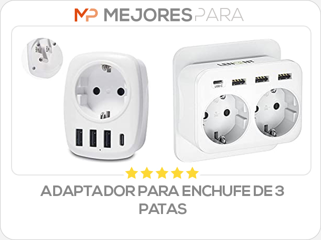 adaptador para enchufe de 3 patas