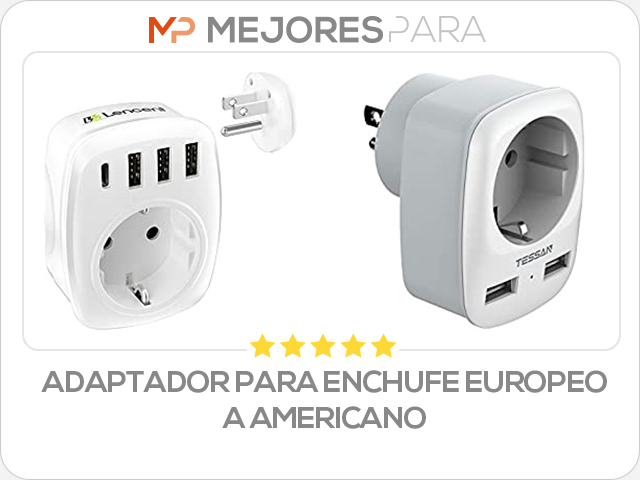 adaptador para enchufe europeo a americano