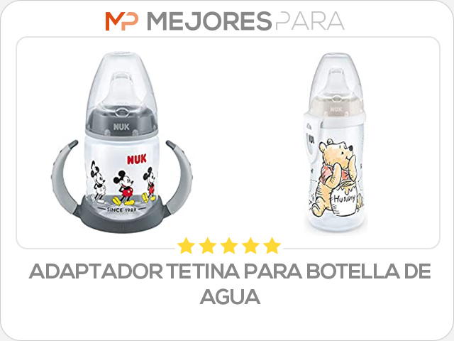 adaptador tetina para botella de agua