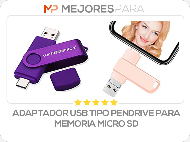 adaptador usb tipo pendrive para memoria micro sd
