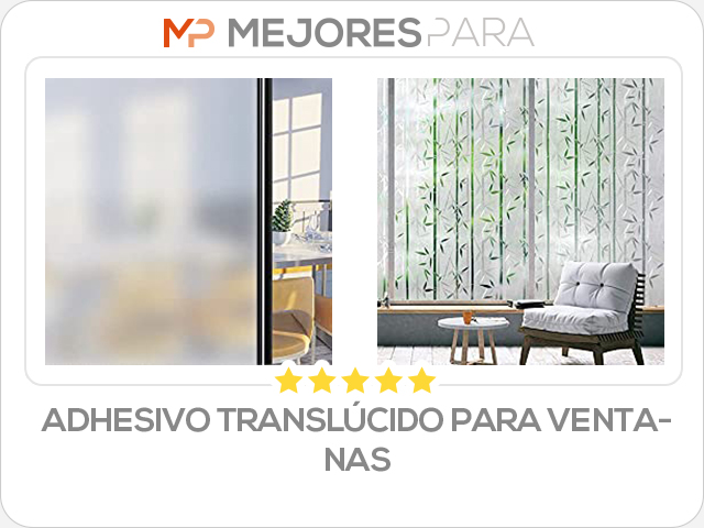 adhesivo translúcido para ventanas