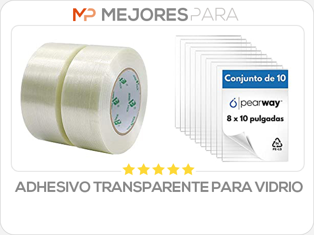 adhesivo transparente para vidrio