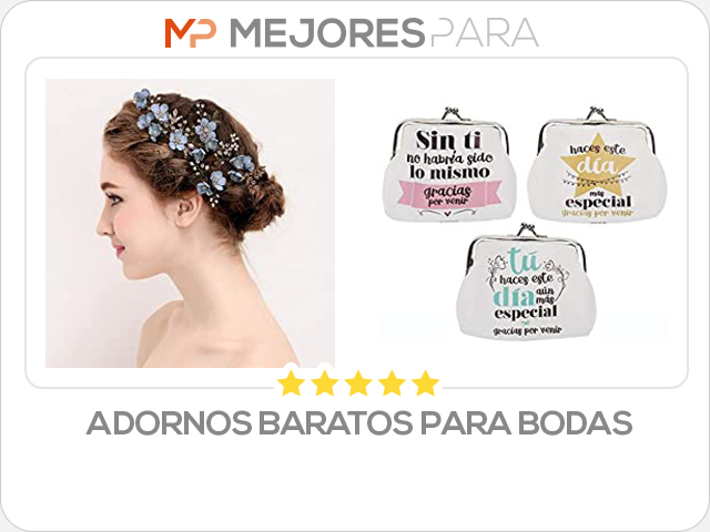 adornos baratos para bodas