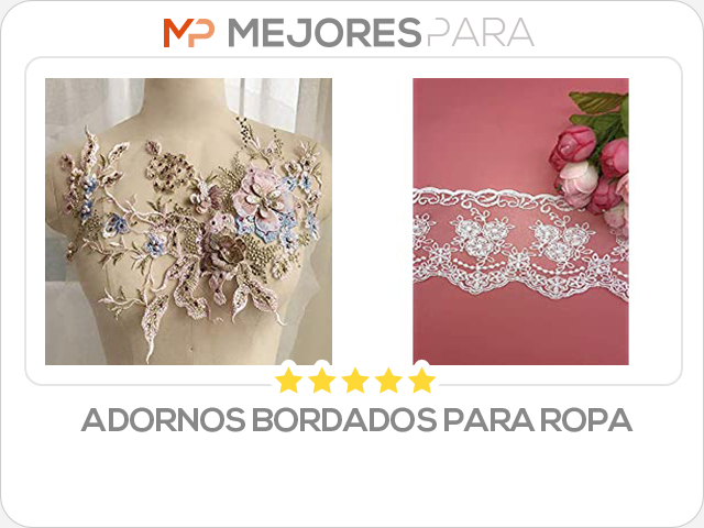 adornos bordados para ropa